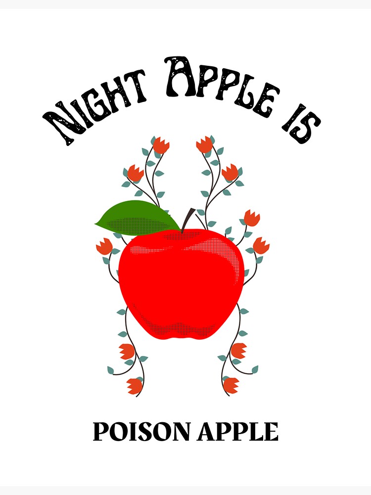 "Night apple is poison apple Jungkook Bts Fairytale Print Halloween