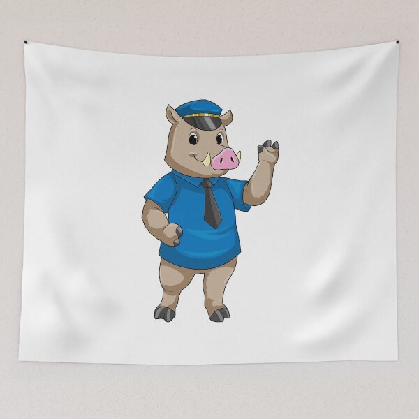 Item preview, Boar Cop Police hat Police designed and sold by Snabdesign84.
