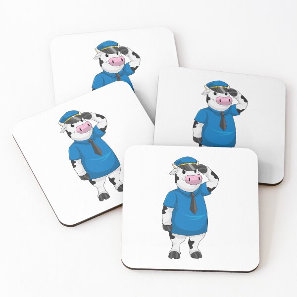 Item preview, Cow as Police officer with Police hat designed and sold by Snabdesign84.