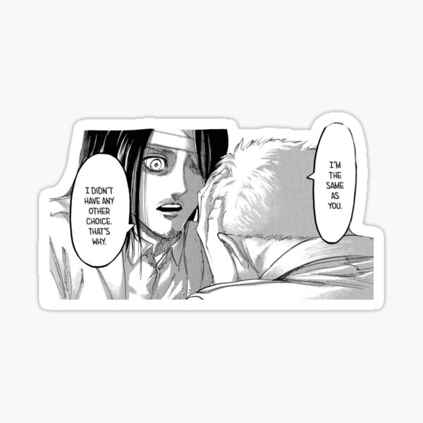 Panneau Manga Eren & Reiner Sticker