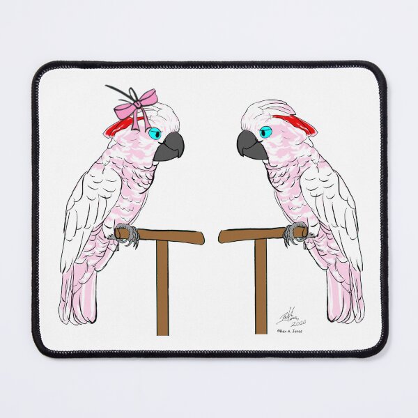 Item preview, Crazy Bird Lady with Moluccan Cockatoos designed and sold by Laughing Parrot Studio.