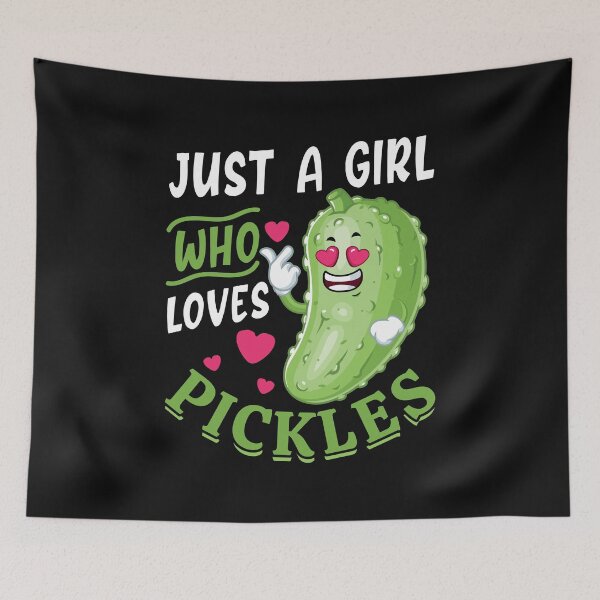 Item preview, Funny Just A Girl Who Loves Pickles Pickle Lovers Vegan designed and sold by Best Designer.
