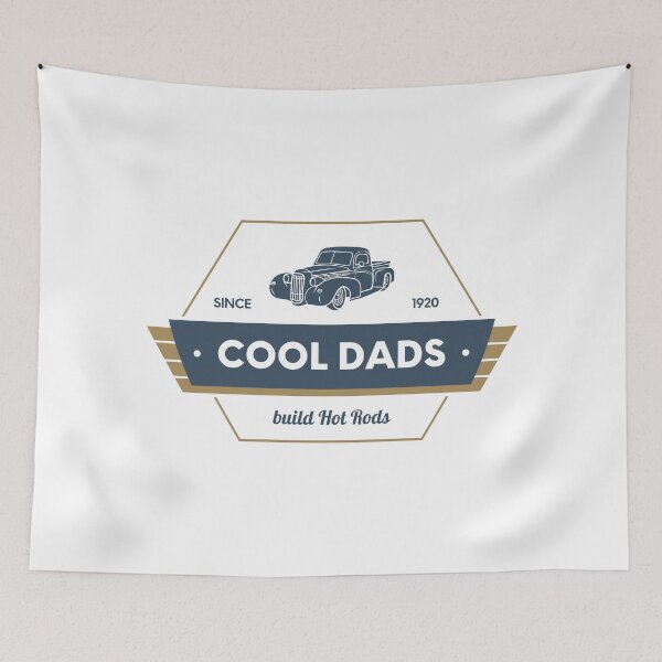 Item preview, Cool Dads Build Hot Rods - Retro designed and sold by Pixelish.