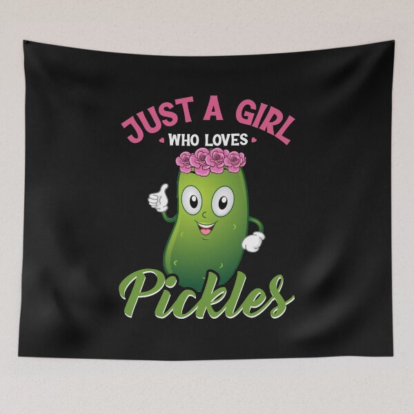 Item preview, Funny Just A Girl Who Loves Pickles Pickle Lovers Vegan designed and sold by Best Designer.