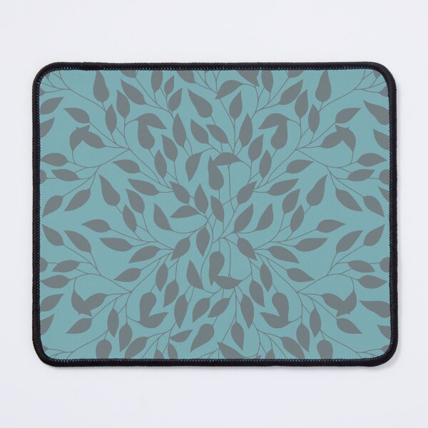 Item preview, Leaves Pattern (Teal and Gray) designed and sold by ObsidianDaz.