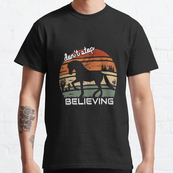 Ink Detroit Don't Stop Believing 1984 T-Shirt - Navy