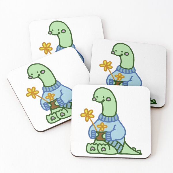 Item preview, Cute dinosaur dino flower designed and sold by dinosaurfibi.