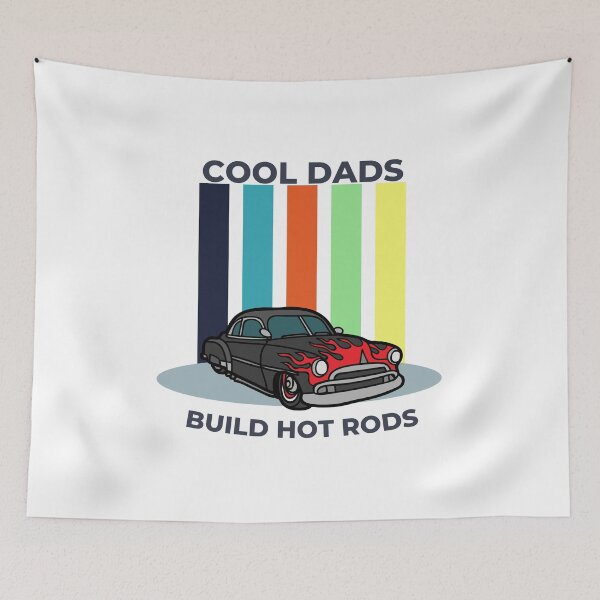 Item preview, Cool Dads Build Hot Rods - Retro designed and sold by Pixelish.