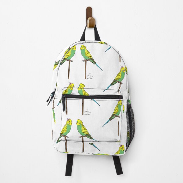 Item preview, Crazy Bird Lady with Budgies designed and sold by Laughing Parrot Studio.
