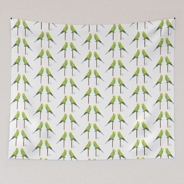 Item preview, Crazy Bird Lady with Budgies designed and sold by Laughing Parrot Studio.