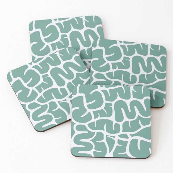 Item preview, White Green Creeper Pattern designed and sold by jsebouvi.