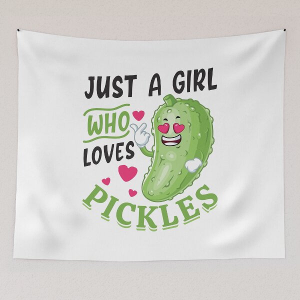 Item preview, Funny Just A Girl Who Loves Pickles Pickle Lovers Vegan designed and sold by Best Designer.