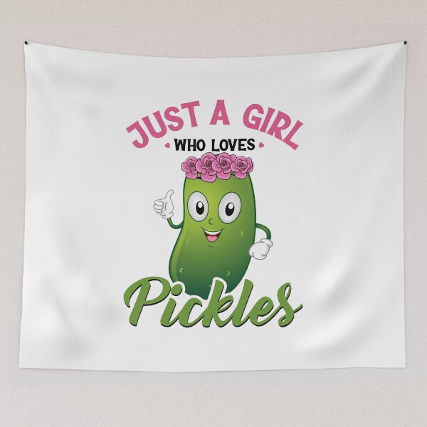 Item preview, Funny Just A Girl Who Loves Pickles Pickle Lovers Vegan designed and sold by Best Designer.