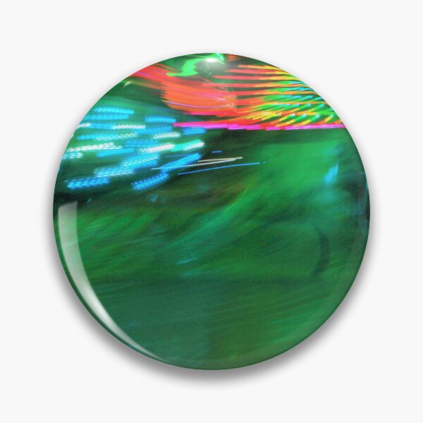 Item preview, fairground ride neon lights green background bright designed and sold by cheekylorns.