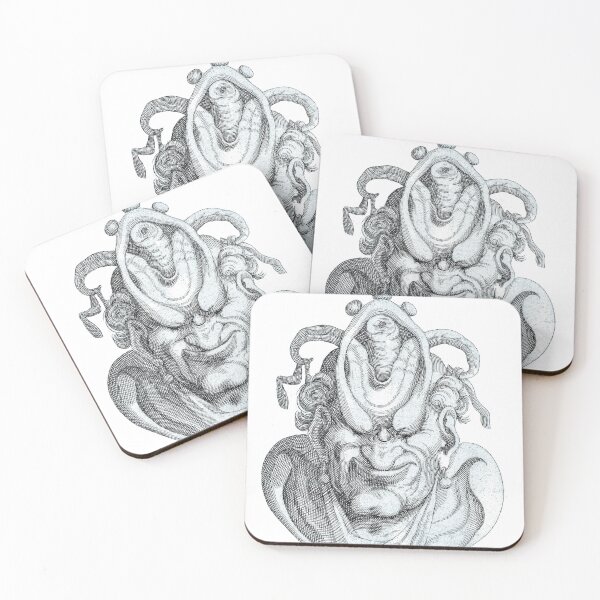 Item preview, Fantasy Grotesque Drawing Creature Blue  Arten van Bolten Unusual Weird Odd Animal designed and sold by darcijj.