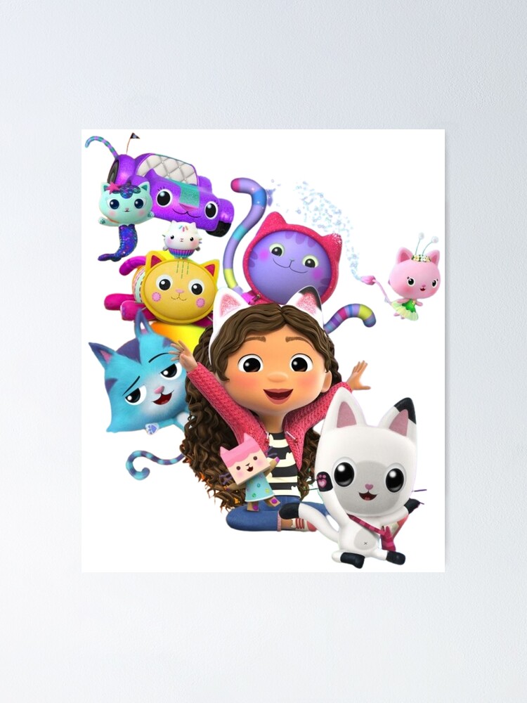 "Happy Birthday!! Gabby dollhouse cat names Gabby & Friends (2022)" Poster for Sale by sudsud