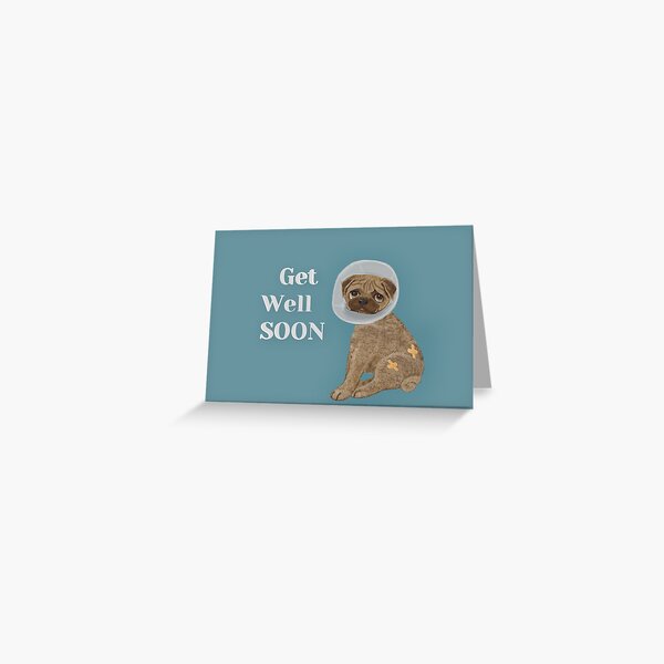 Pug cute Greeting Card