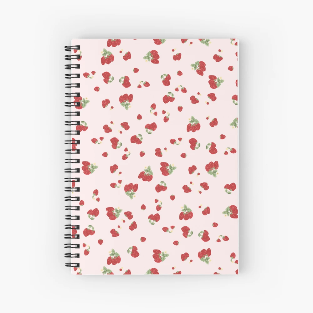 kisses pattern red pink lipstick aesthetic pinterest coquette dollette |  Hardcover Journal