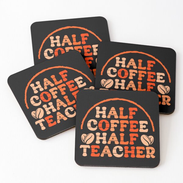 Item preview, Funny Teacher Quote, First Day Of School Half Coffee Half Teacher designed and sold by Spunitywear.