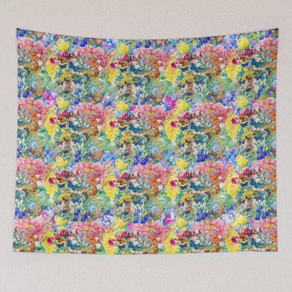 Item preview, Seamless Botanical Dense Vintage Pattern, Dainty Butterflies designed and sold by BeInTouch.