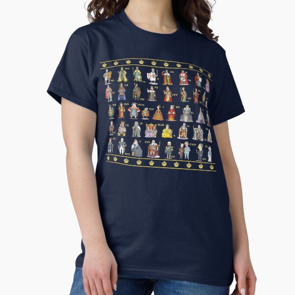 English and British Monarchs: The Complete Set (Alternate version) Classic T-Shirt