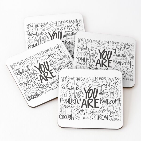 Item preview, “You Are” words of affirmation  designed and sold by thomaslettering.