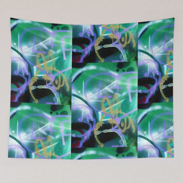 Item preview, Graffiti art abstract graffiti green and black designed and sold by Tropical Blood.