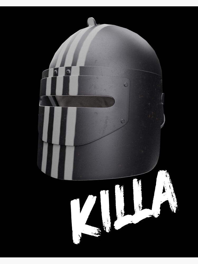 Escape From Tarkov Killa Helmet with Killa Text - Escape From Tarkov Killa  - EFT Killa | Art Board Print