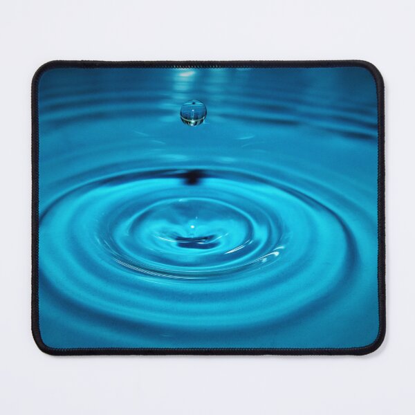 Item preview, water drop splash ripple blue background designed and sold by cheekylorns.