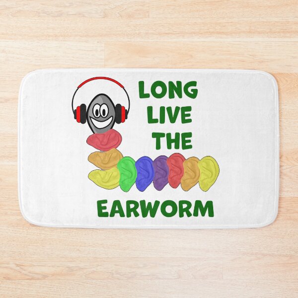Item preview, LONG LIVE THE EARWORM with Rainbow Ears designed and sold by AliCatOriginals.