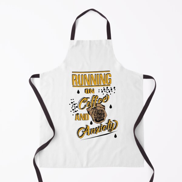 Item preview, Running on Coffee and Anxiety/ Funny Coffee Quote designed and sold by alayal57.