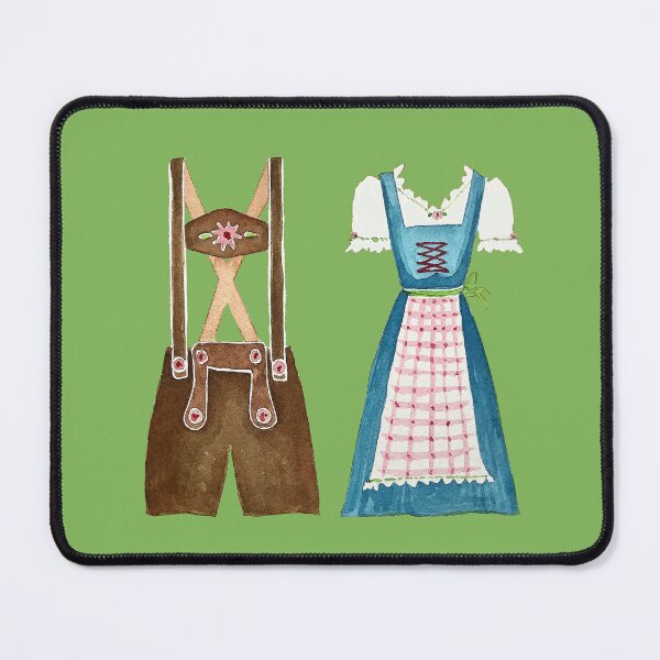 Item preview, Oktoberfest Lederhosen and Dirndl designed and sold by KimberlyShawArt.