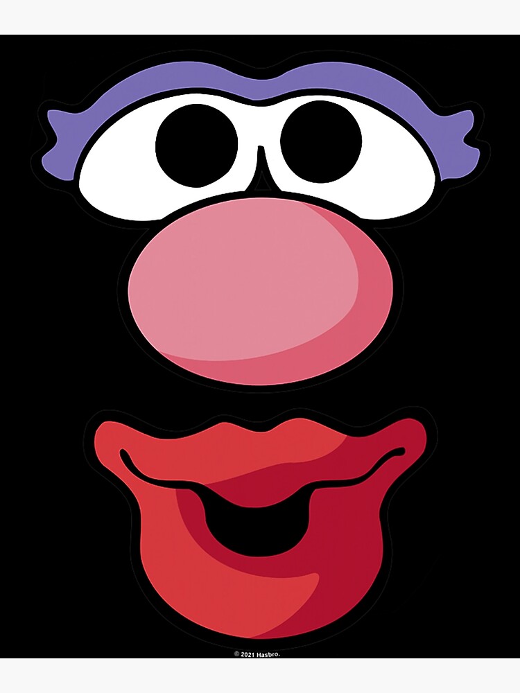 "Mr. Potato Head Halloween Mrs. Potato Head Big Face" Poster for Sale