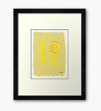 Lemon Love Framed Print