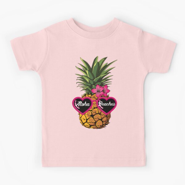 Aloha Beaches Pineapple Tropical Hawaiian Women's T-Shirt - Shop Delfina  Clothing