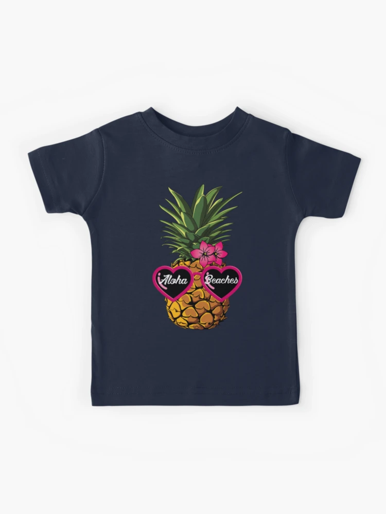 Aloha Beaches Pineapple Tropical Hawaiian Women's T-Shirt - Shop Delfina  Clothing