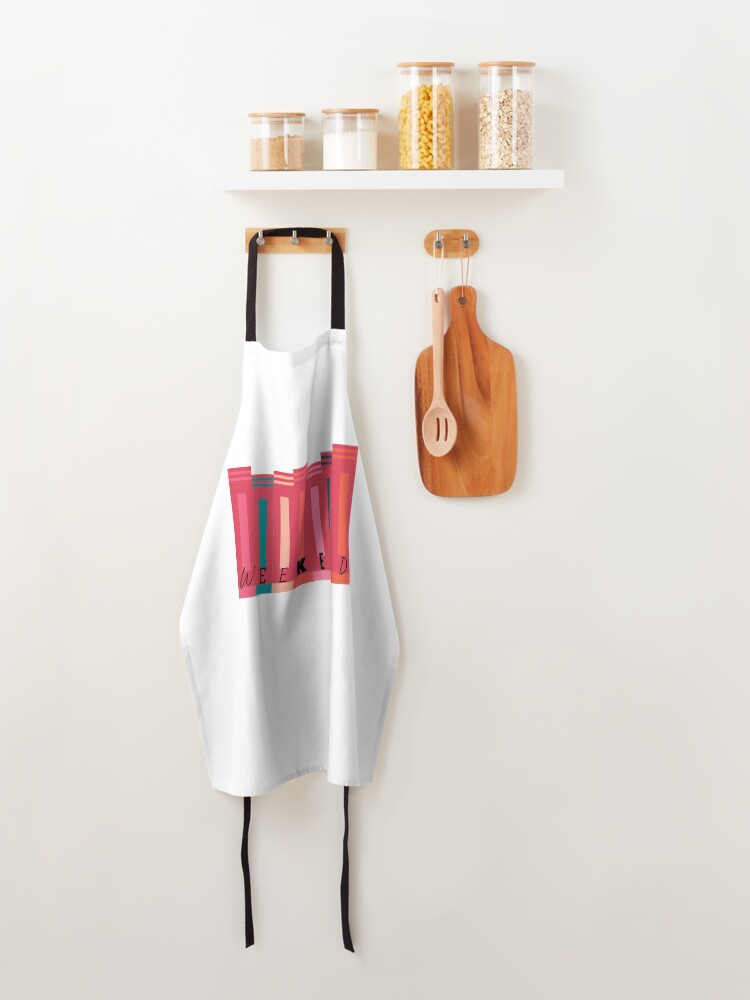 Thumbnail 4 of 6, Apron, Weekends are for reading - book lovers designed and sold by ThreadlyAndCo.