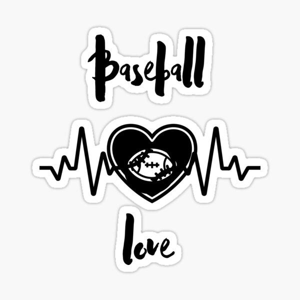 Baseball love funny shirt Sticker