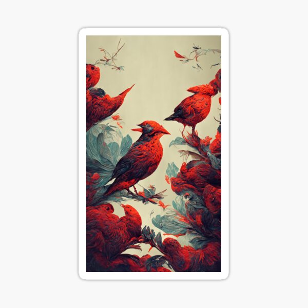 “Birds pattern wallpaper” Sticker for Sale by ontano | Redbubble