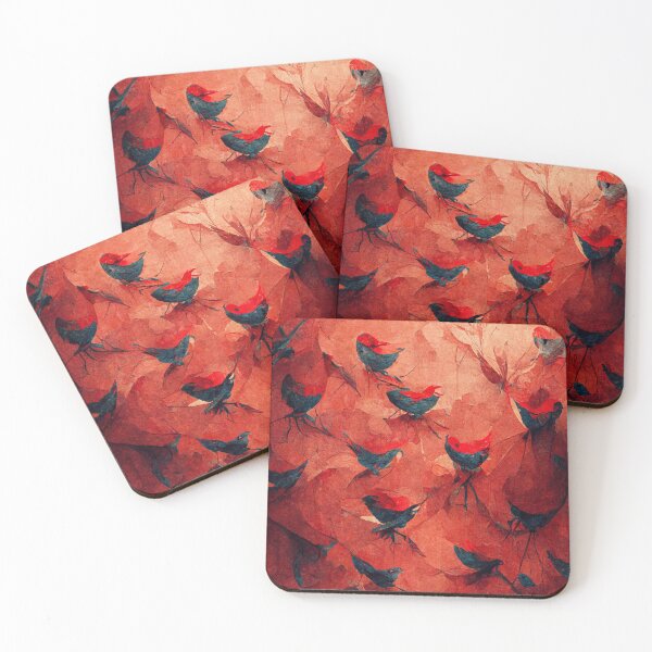 Item preview, Birds pattern wallpaper designed and sold by ontano.