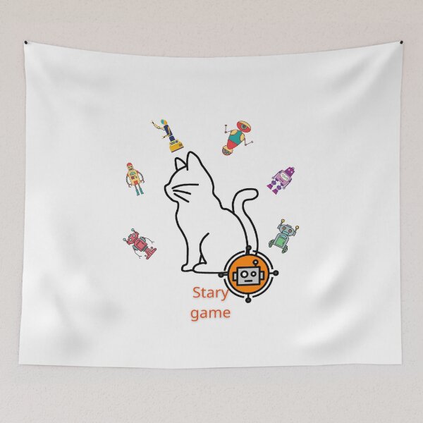 Item preview, stary game. Playing with cats . designed and sold by Ayakhairy.