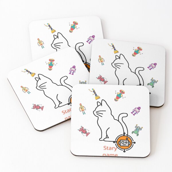 Item preview, stary game. Playing with cats . designed and sold by Ayakhairy.