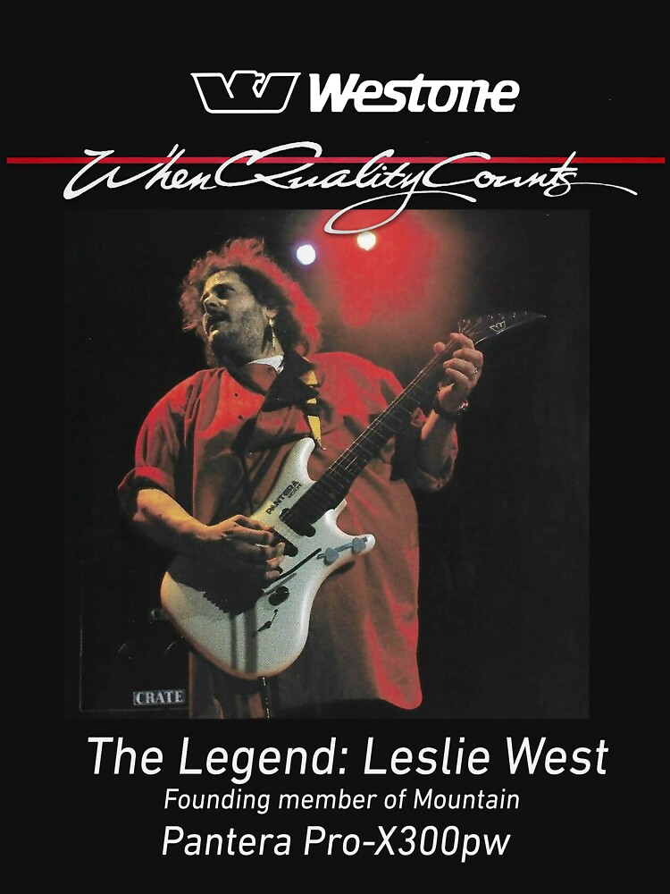 Thumbnail 7 of 7, Classic T-Shirt, Westone guitars Leslie West from Mountain - Pantera Pro-X300 (LW2022-08) designed and sold by Regal-Music.