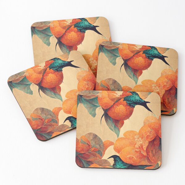 Item preview, Hummingbirds pattern wallpaper designed and sold by ontano.