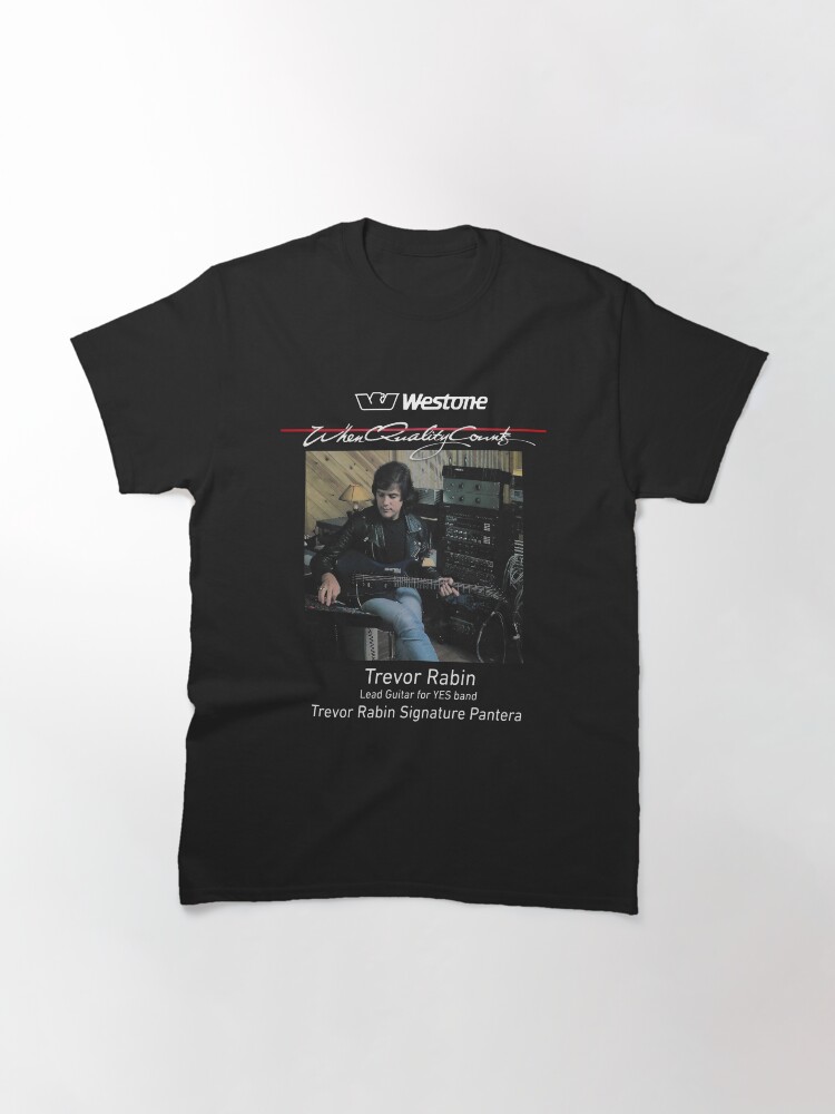 Thumbnail 2 of 7, Classic T-Shirt, Westone guitars Trevor Rabin from YES band with Signature Pantera (tr2022-08) designed and sold by Regal-Music.