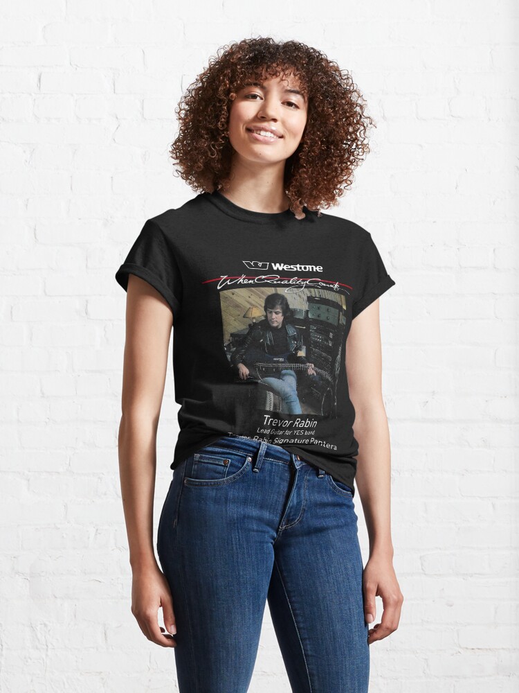Thumbnail 4 of 7, Classic T-Shirt, Westone guitars Trevor Rabin from YES band with Signature Pantera (tr2022-08) designed and sold by Regal-Music.