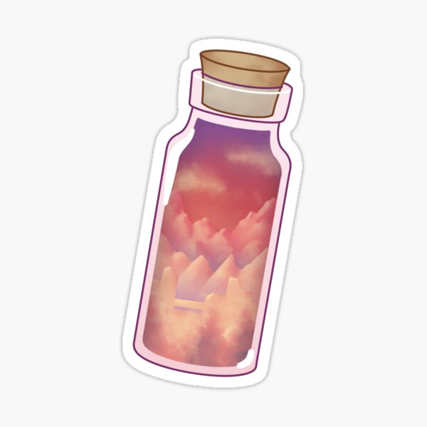 Pink Hills Bottle Sticker