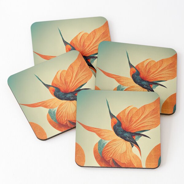 Item preview, Hummingbirds pattern wallpaper designed and sold by ontano.