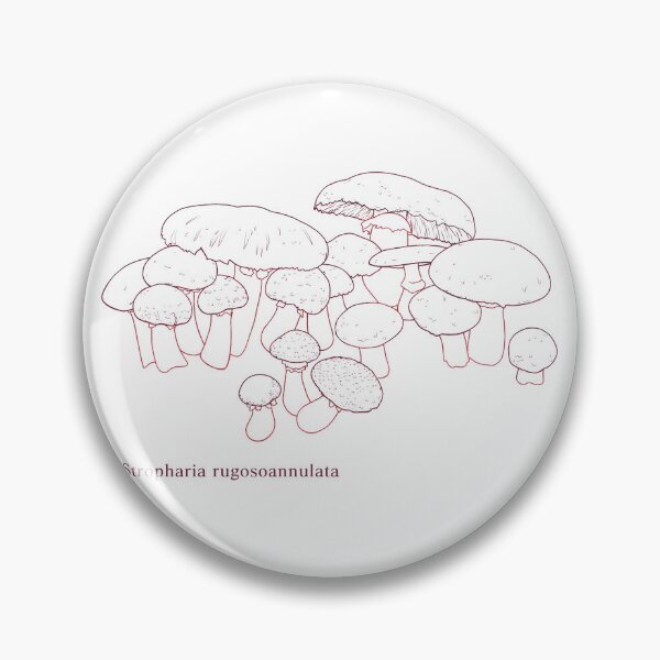 Item preview, Wine Cap Mushroom Lineart designed and sold by C4ptainRavioli.