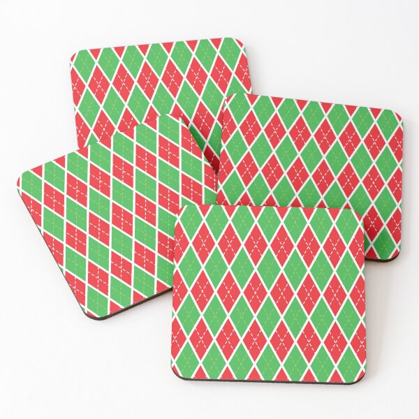 Item preview, Argyle Santa Pattern designed and sold by mantrasupply.